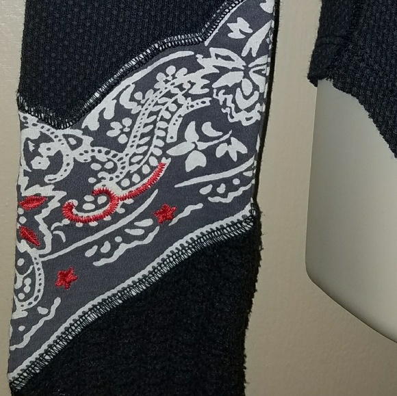 Free People black cuffed thermal - Picture 8 of 8